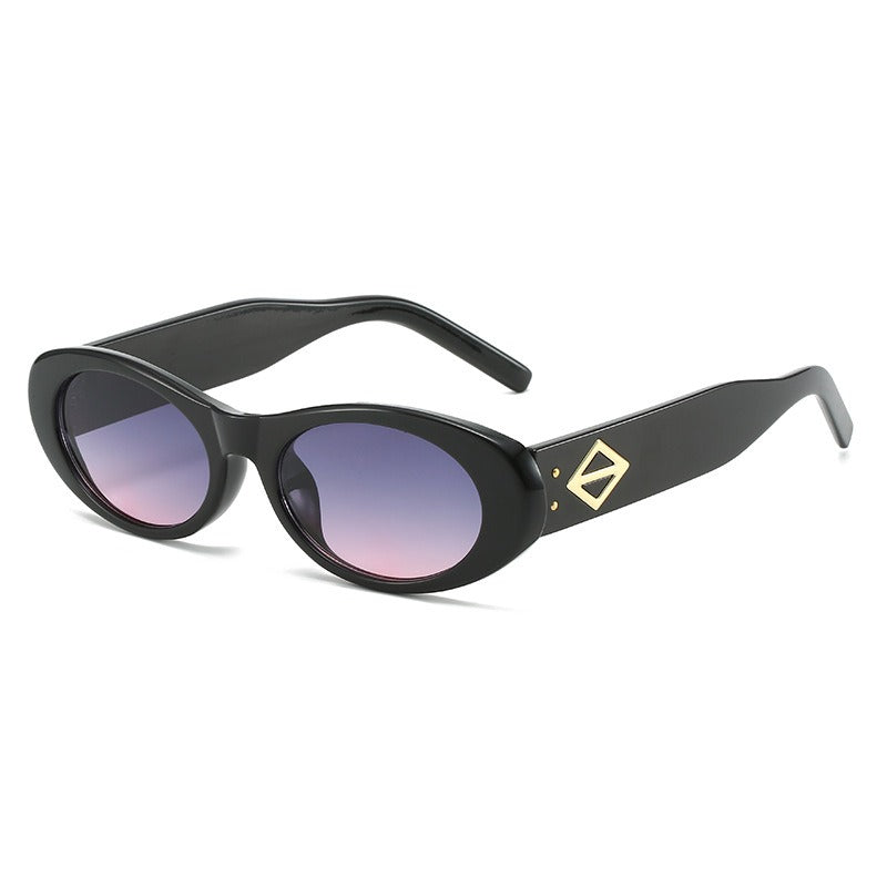 Oval sunglasses glasses fashion sunglasses