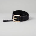 Black belt with square buckle