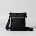 Black nylon crossbody bag
