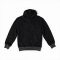 Washed black heavyweight hoodie